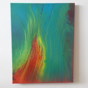 Pride Collection 2022 "A" Paint Pour Painting Original